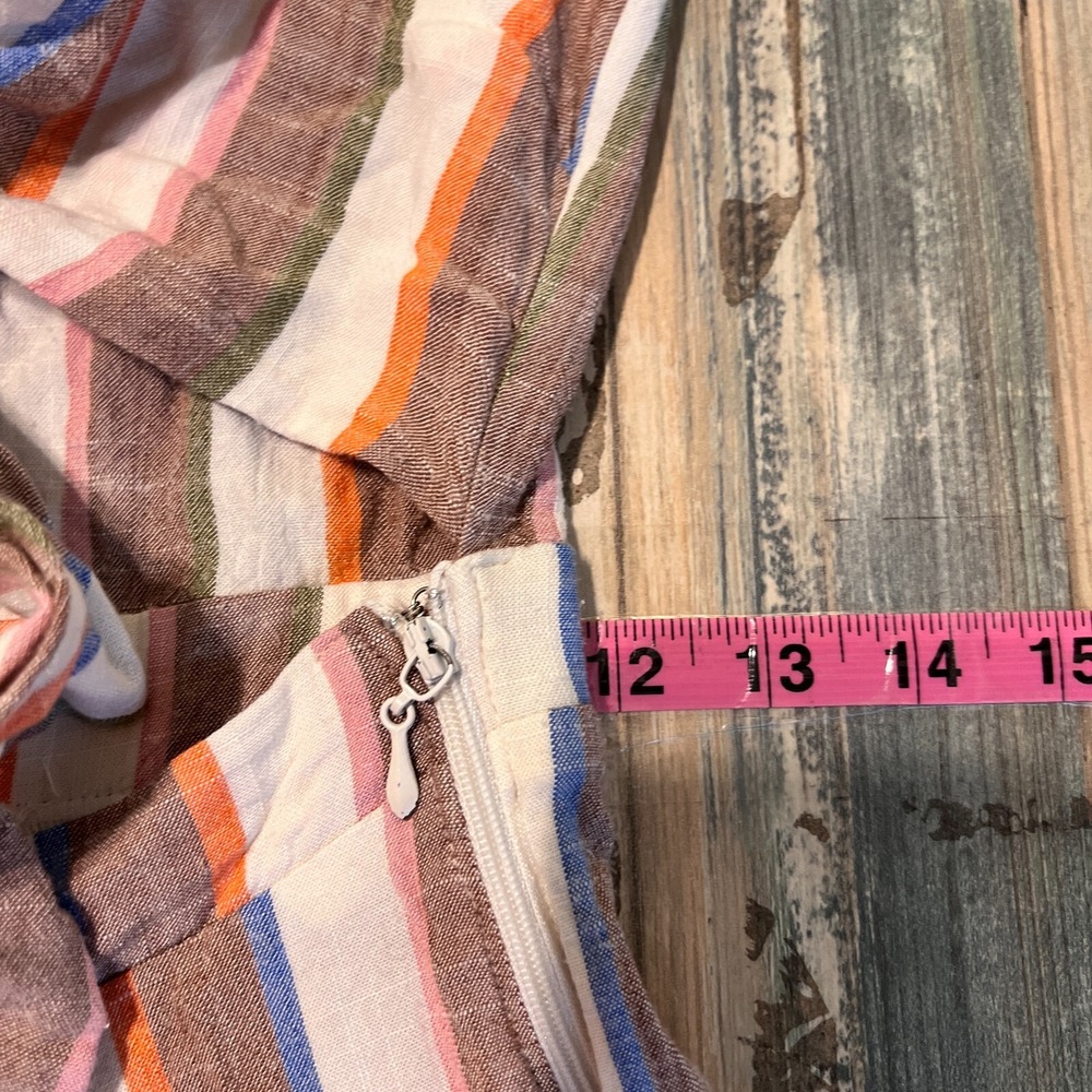Show Me Your Mumu Womens Striped Tie Front Jumpsuit Sz XS Retro Beach Coastal - Picture 6 of 8
